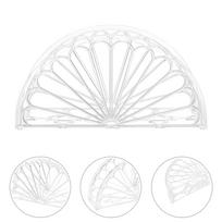 6 Pcs Orange Segment Napkin Holder Home Decor Tissue Tray Organizer Clear For Table Dinner skaidri