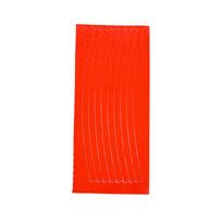 8Pcs/set Reflective Wheel Rims Stickers Motocross Bike Motorcycle Body Rim Stripe Tape Sticker Decorative Reflector Film Decals oranžinė