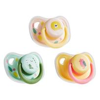 Yousheng 3Pcs Pet Dog Silicone Pacifier Dog Pacifier Chew Toy Cartoon Puppy Kitten Calming Comforter for Small Dogs Cats beige