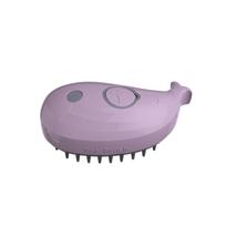 New 3-In-1 Whale Shape Dog Steamer Massager and Pet Grooming Comb for Removing Tangled and Loose Hair with Steam Hair Brush Spra gray