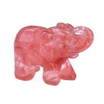 Mini krištolinė dramblio figūrėlė Natūralūs kristalai Gyvūno statulėlė Ornamentas namams, miegamajam, biurui, stalui, kambario dekoravimui pink