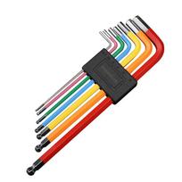 7PCS  Colorful Bicycle Hex Key Set MTB Road Bike Repair Tool Kit Service Wrench Hexagon Spanner Flat Ball Opening Hand Tools common black