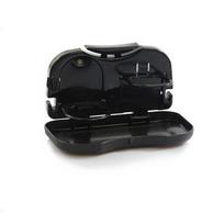 Car Folding Table Drink Food Cup Tray Holder Folding Rear Ultrathin Organizer Universal Car Back Seat Table Beverage Holder smėlis