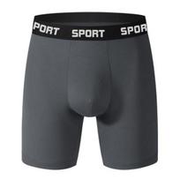 Vyriškos bokserio kelnaitės Slim Fit Daugiaspalvės su raidžių spaudiniu Šortai Trumpikės Elastingas vidutinio juosmens dizainas Lygios linijos U formos iškilios kelnaitės L juoda
