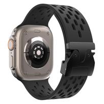 Breathe Silicone Strap for Apple Watch Band 10 46mm 44mm 45mm 42mm Correa for IWatch Series 10 9 8 7 6 5 4 SE Ultra 2 49mm Bracelet 42mm 44mm 45mm juoda