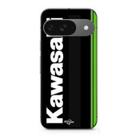 Case for Google Pixel 9 Kawasaki Florida Motorcycle Marseille logo juoda