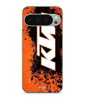 Case - MANIACASE - Google Pixel 9 Pro - Soft - Black - KTM logo juoda