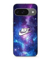 Case - MANIACASE - Google Pixel 9 - Silicone - Flexible - Colorful Nike Logo juoda