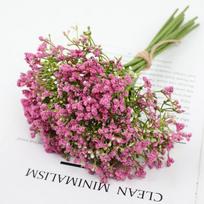 12 vnt./ryšelis Dirbtinės Gipsofilos Gėlės Baltos Kūdikio Kvapo Gėlės Vestuvės Nuotaka Pasidaryk Pats Gėlių Puokštės Namų Vazos Dekoracija 32cm rožinė