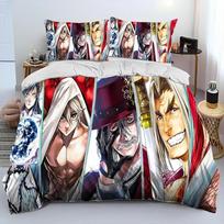 3D Print  Anime Record of Ragnarok Comforter Bedding Set Duvet Cover Bed Set Quilt Cover Pillowcase king Queen Size Bedding Set 70x133cm 2pcs gray