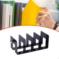 Acrylic Bookend Desk Bookshelf Binder Minimalist Organizer File Folder Sorter for Document Mails juoda