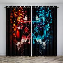 Free Shipping Modern Game Gamer Dreamy Controller Children's Thin Window Curtains for Boy Kid Living Room Bedroom Decor 2Pieces W50 X H130(CM)X2&Hook