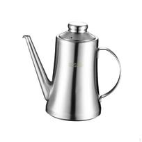 Lengvas aliejaus puodas su filtru namų gamybai ir lauko reikmėms 18 ounce gray