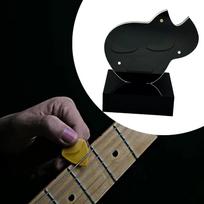 Guitar Pick Stand Holder, Display Case Accessory Picks Storage Container for Gift gray
