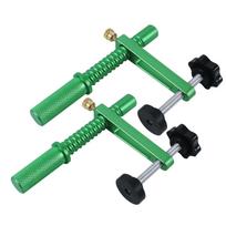 Bench Dog Clamp Quick Hold Down Table Clamp Adjustable Desktop Quick Acting Bench Dog Clamp for 19mm (2pcs) žalia