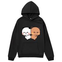 Bubu Dudu Women Hoodies Kawaii Bubu Dudu Graphic Sweatshirts Cute Panda Bear Clothes Women Casual Funny Korean Pullover S