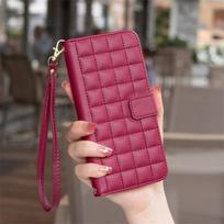 Casing for Nokia G22 C32 C22 G42 G310 Case with Hand Strap Flip PU Leather Card Slots Wallet Stand Shockproof Folio Protective Cover NOKIA G22 raudona