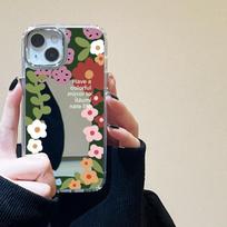 Mobiliųjų telefonų dėklai iPhone 11 13 XR 15 Pro Max 12 14 Pro Max Case iPhone 16 XS Max veidrodinis apsauginis dėklas Veidrodis išskirtinis animacinis filmas, atsparus vandeniui iPhone 11 Pro Max sidabro smėlio spalvos