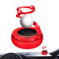 Car Air Freshener Solar Energy Star Ball Design Car Aromatherapy Ornaments 360 Degrees Adjustable Car Aromatherapy Diffuser raudona