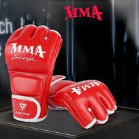 MMA Pirštinės Muay Thai Bokso Kovos Pirštinės Vyrams Moterims Guantes De Boxeo Laisva Kova Karate Sanda Treniruotės Suaugusiems Vaikams Įranga child raudona