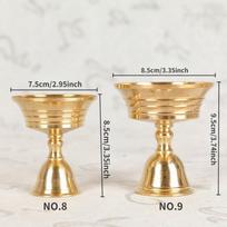 1 vnt. Žvakidė Ghee Lempos Laikiklis Sviesto Žalvarinė Aliejinė Lempa Budistų Reikmenys Metalinis Dekoravimas Ornamentai 1PC NO.9