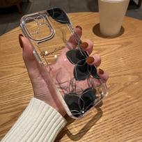 Kosminis telefono dėklas iPhone 11 13 XR 15 Pro Max 12 16 Pro Max iPhone 14 7 8 Plus XS Max Samsung A15 A55 A05 Redmi 12 13C 13 9 Huawei Mate 30 40 Samsung S24 ULTRA gryna