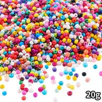 20/40/60g Akriliniai sėklų karoliukai Vaivorykštės ponio tarpiniai karoliukai Mini apyrankės karoliukai Mišrios spalvos Karoliai Telefono dirželis Auskarai Papuošalų gamyba 20g