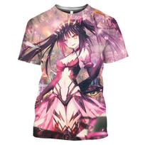 Manga Date A Live Tokisaki Kurumi Seksualios Merginos Otaku Grafinis Marškinėlis Anime Trumpomis Rankovėmis Harajuku Marškinėlis Vyrams Viršutiniai Drabužiai & Marškinėliai 5XL black
