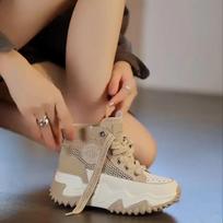 Sports Mesh Breathable Sneakers Woman Footwear Korean Athletic Shoes for Women Stylish On Offer 39 Light Comfortable and Elegant 35 brown