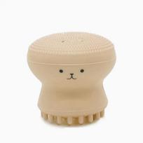 Silicone Face Cleansing Brush Facial Deep Pore Skin Care Scrub Cleanser Tool New Mini Beauty Soft Deep Cleaning Exfoliator Tool beige