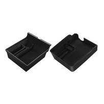 2pcs Car Center Console Organizer Cubby Drawer Console Organizer Auto Interior Accessories for Tesla Model 3 Model Y 2021-2022 CHINA black
