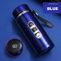 500 ml-1 litro nerūdijančio plieno termoso butelis su LED temperatūros ekranu Sus304 arbatos vandens butelis vakuuminės kolbos nešiojamieji puodeliai 500ML black