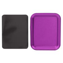 Magnetic Small Parts Tray Plate Screw Storage Nuts Screw Bolts (Purple)