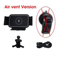 15W Car Wireless Charger Fold Screen Dual Coil Qi Fast Phone Holder Mount Charging Station For Samsung Galaxy Fold 5 4 3 IPhone black