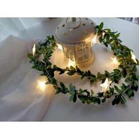 Dirbtinio Gėlės Lapo LED Pasakų Girlianda Kalėdinės Eglutės Dekoracija Lauko Kambario Lempa Vestuvių Party Sodo Dekoras C A 1.5M 10LED black
