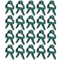 20/50Pcs Seedling Stem Support Reusable Flowers and Vines Upright Growing Tool Plant Support Clips for Fixed Plants Vine Flower Small Size black