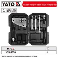 Citroen-Peugeot Diesel Nozzle Tool Set by YATO 10-piece set YT-05338 black