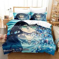 3D Printed Attack on Titan Final Season Bedding Set Boys Girls Twin Queen Size Duvet Cover Pillowcase Bed Kids Adult Duvet Cover 70x133cm 2pcs