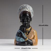 Dervos Etninio stiliaus Afrikos moters figūrėlės Kūrybinga Motinos ir vaiko abstrakčioji statulėlė Interjero dekoravimo aksesuarai Ornamentai