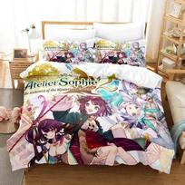 3D Print Anime Atelier Sophie Bedding Set Duvet Cover Bed Set Quilt Cover Pillowcase Comforter king Queen Size 135X200cm-2pcs