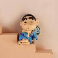 Juokingas Kimono Crayon Shin Chan Dekoracija Rankų darbo Anime Aplinkos Modelis Žaislas Dovanos Ornamentai Q Versija Dekoracija brown