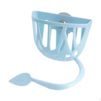 Bird Feeder Feeding Cup Food Basket,Multipurpose,Cage Bowl Stand,Food Holder for Birds,Parrot gray