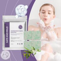 Eucalyptusserum Oil Magnesium Bath Tablets Gentle Body Cleansing Maitinamasis odos Drėkinamasis viso kūno vonios tabletės One Size beige