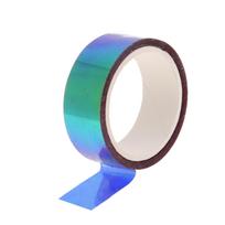 15mm X 5m Gold Leaf Washi Tape Orange Blue Yellow Pink Purple Green Japanese Color Kawaii DIY Scrapbooking mėlyna