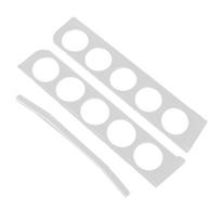 Coffee Pods Holder for 10 Capsules Acrylic Side Mount Capsule Storage Organizer Rack for Home Cafe white