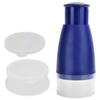 Manual Chopper Hand Press Garlic Ginger Garlic Chop Cutter Household with 2pcs Plastic BoxBlue