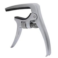 Metal Adjustable Clamp Key Acoustic Guitar Capo For Tone Adjusting gray