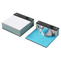 Unique 3D Paper Carving Desk Calendar 2024 Memo Pad Aesthetic Note Taker Surprise Gift for Dream Chasers
