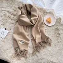 Žieminis moteriškas skara Moteriškas prabangus prekės ženklo kaklaskarės Lady Tassel Bandana Moteriška solidi skara gray
