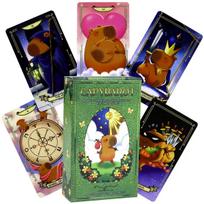 10.3*6cm Capybara Tarot Deck 78 Cute Tarot Cards Bring That Soothing Vibe and Energy Into A Tarot Deck brown